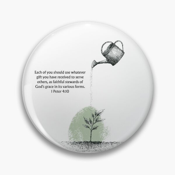 Item preview, Use Your Gifts to Serve Others - 1 Peter 4:10 Christian Purpose & Ministry Encouragement Art designed and sold by QuietBibleLines.