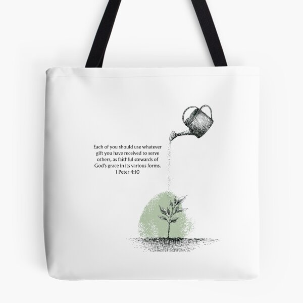 Item preview, Use Your Gifts to Serve Others - 1 Peter 4:10 Christian Purpose & Ministry Encouragement Art designed and sold by QuietBibleLines.