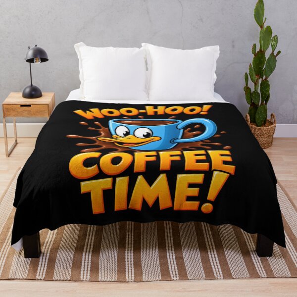 Item preview, Time for Me to Drink Coffee – Funny Coffee Lover Caffeine Quote designed and sold by JeraiffsonCorner .