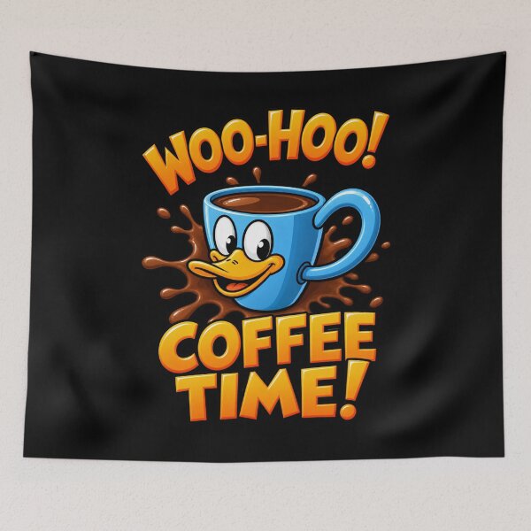 Item preview, Time for Me to Drink Coffee – Funny Coffee Lover Caffeine Quote designed and sold by JeraiffsonCorner .