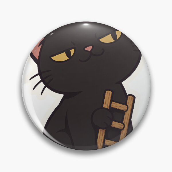 Item preview, Smug Black Cat Walked Under a Ladder for Fun designed and sold by OuqCreations.