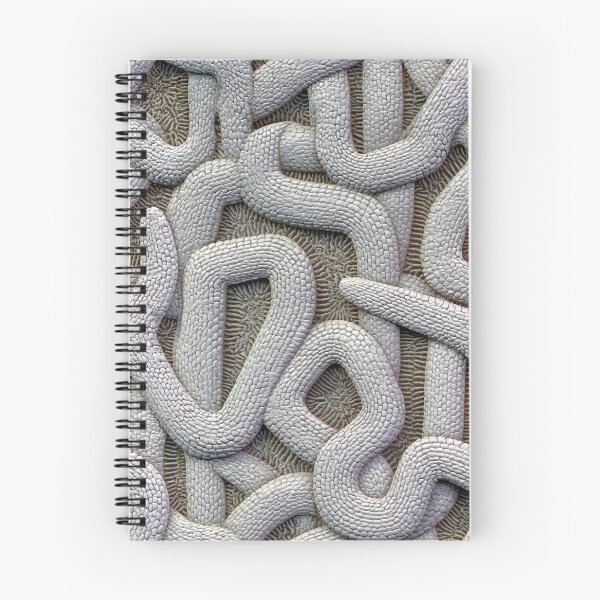 Item preview, White Textured Tubular Worm Track Pattern designed and sold by Piotrek0001.