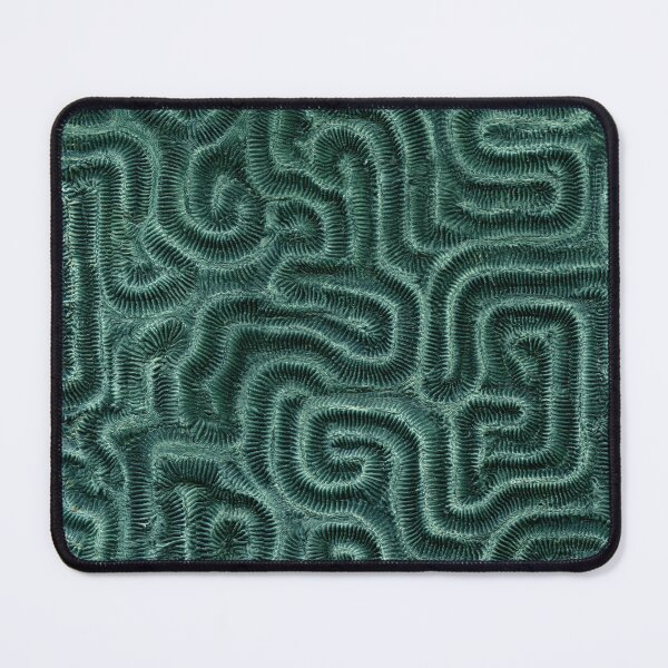 Item preview, Forest Green Rectangular Labyrinth Tile Art designed and sold by Piotrek0001.