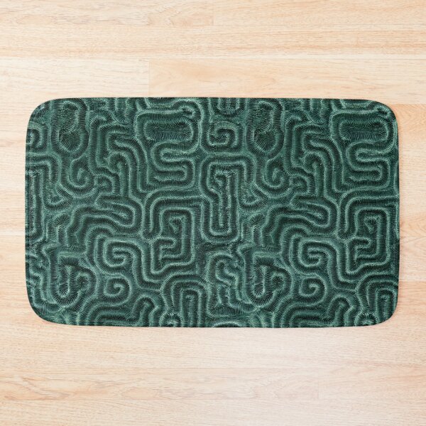Item preview, Forest Green Rectangular Labyrinth Tile Art designed and sold by Piotrek0001.