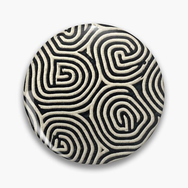 Item preview, Monochrome Concentric Spiral Wave Line Art designed and sold by Piotrek0001.