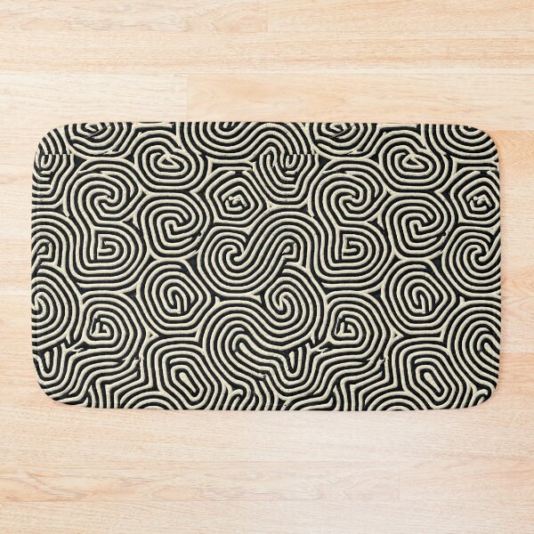 Item preview, Monochrome Concentric Spiral Wave Line Art designed and sold by Piotrek0001.
