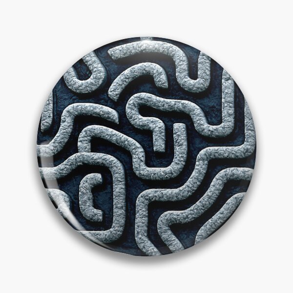 Item preview, Denim Blue Dense Squiggly Maze Pattern designed and sold by Piotrek0001.