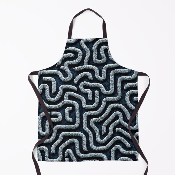 Item preview, Denim Blue Dense Squiggly Maze Pattern designed and sold by Piotrek0001.