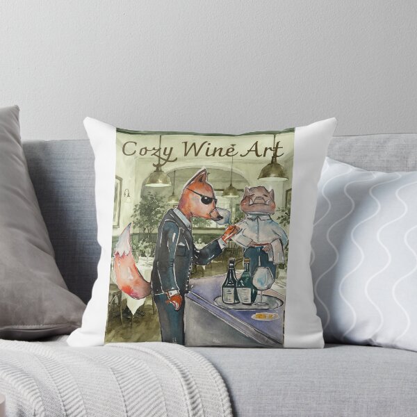 Item preview, Copy of Mr. Fox Wine Tasting with Wild Boar Valet Art designed and sold by WoodlandPlay.