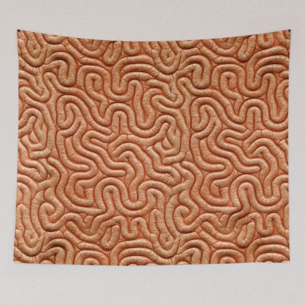 Item preview, Peach Coral Dense Labyrinth Groove Texture designed and sold by Piotrek0001.