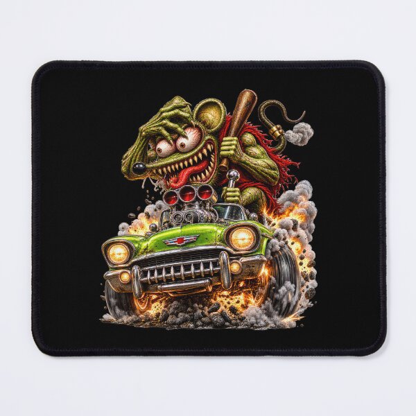 Item preview, Classic Green Hot Rod – Supercharged Rat Monster Muscle Car designed and sold by artistwill.