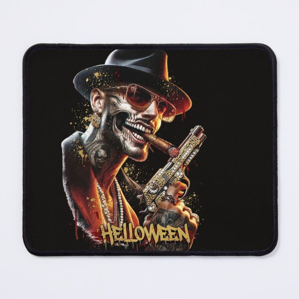 Item preview, Skull Man Gun Cigar Helloween Noir designed and sold by Voodoo Store Paranormal Collections.