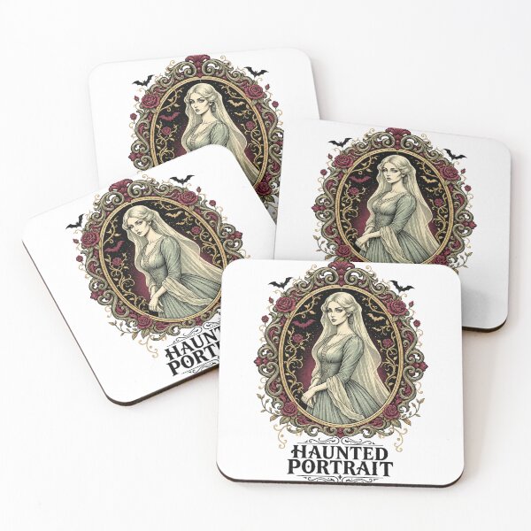 Item preview, Haunted Gothic Lady – Vintage Halloween Portrait Illustration designed and sold by Roslet.