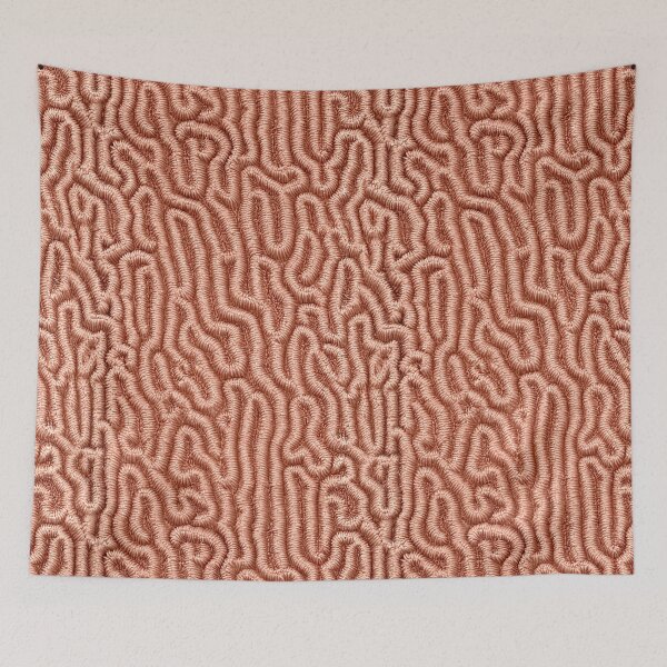 Item preview, Salmon Pink Fine Brain Coral Texture Art designed and sold by Piotrek0001.