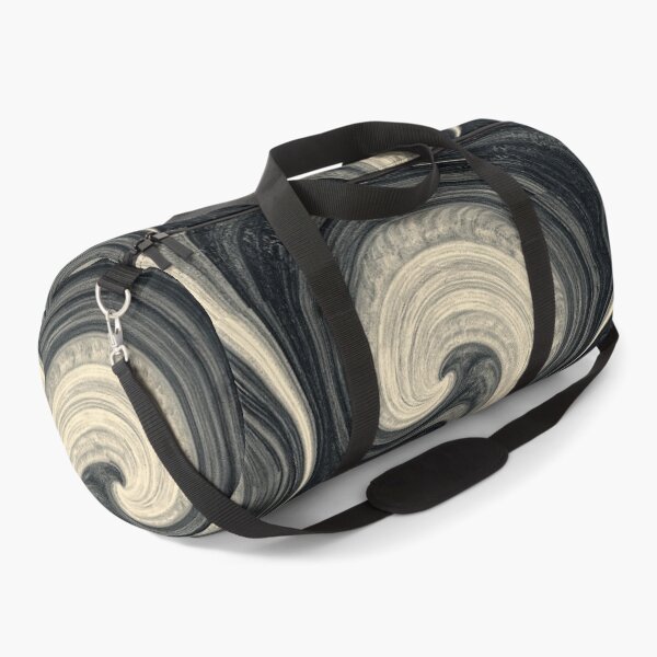 Item preview, Retro Black and Cream Wavy Swirl Relief designed and sold by Piotrek0001.