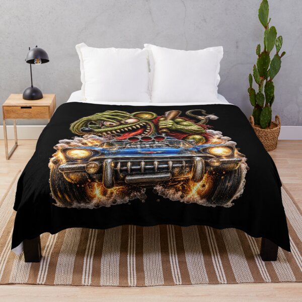 Item preview, Classic Blue Hot Rod – Supercharged Rat Monster Muscle Car designed and sold by artistwill.