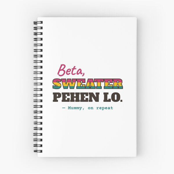 Item preview, Beta, Sweater Pehen Lo: Funny Desi Mom Winter Advice designed and sold by Diya & Dot.