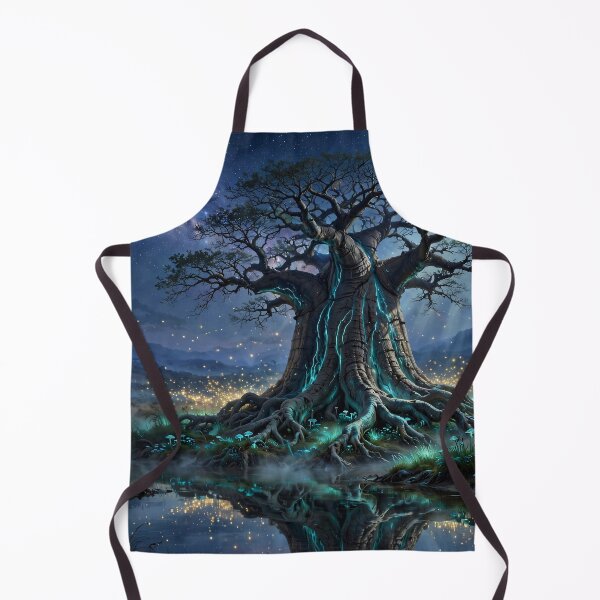 Item preview, The Living Light of the Ancient Baobab designed and sold by DreamyWallVibes.