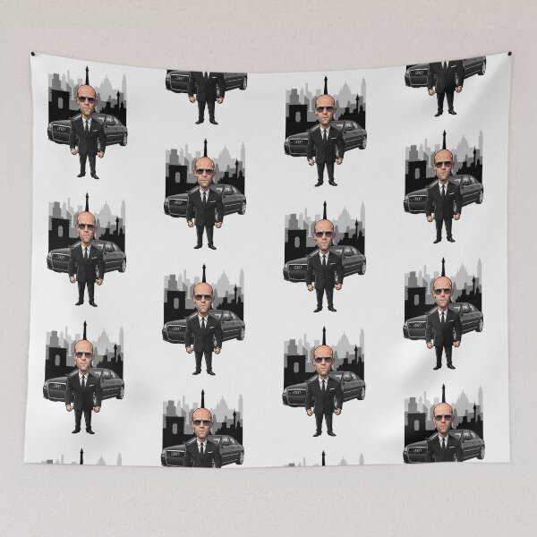 Item preview, Jason Statham as the Transporter 3 in the city at night designed and sold by vectorlove.