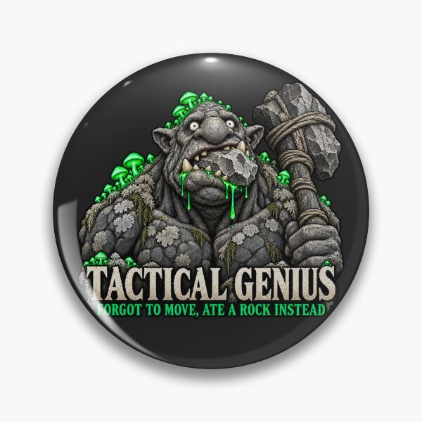 Item preview, Tactical Genius – Ate a Rock Instead designed and sold by WUSCHELWORKS.