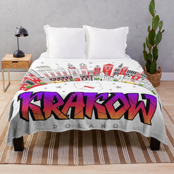 Item preview, Krakow Poland Historic City Skyline Travel Souvenir designed and sold by ArtsyExplorer.