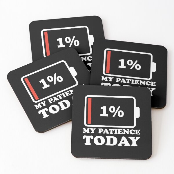 Item preview, Funny 1% Low Battery My Patience Today Retro Graphic designed and sold by Shape Snip Studio.