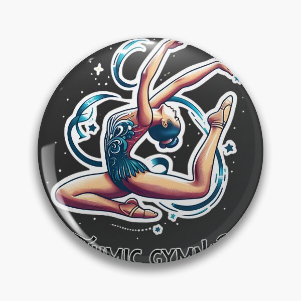 Item preview, Elegant Rhythmic Gymnastics Art Print - Perfect Gift for Gymnastics Enthusiasts designed and sold by NishanK.