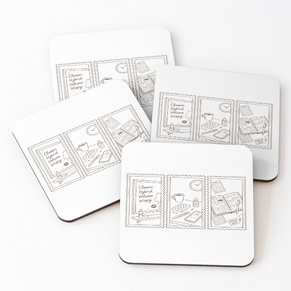 Item preview, Lash Artist Life Aesthetic Cute Postage Stamps Design designed and sold by VibeBeauty.