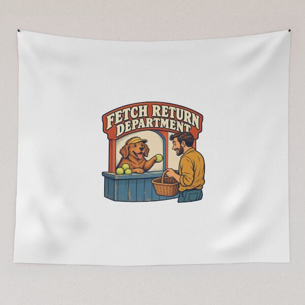 Item preview, Fetch Returns at the Dog Desk designed and sold by Pixdot.