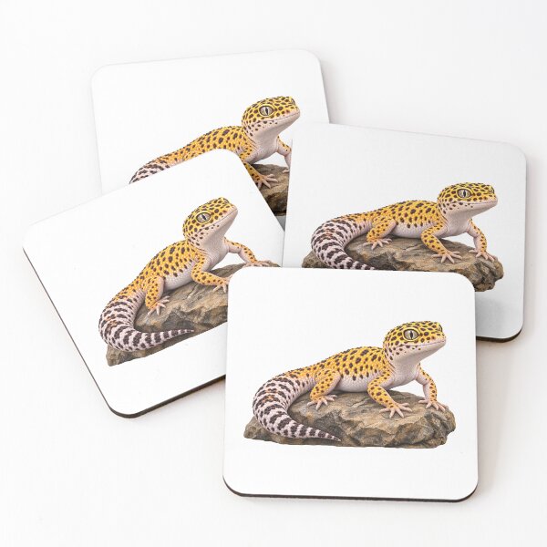 Item preview, This is a design of a Leopard Gecko on a rock designed and sold by RBBeachDesigns.