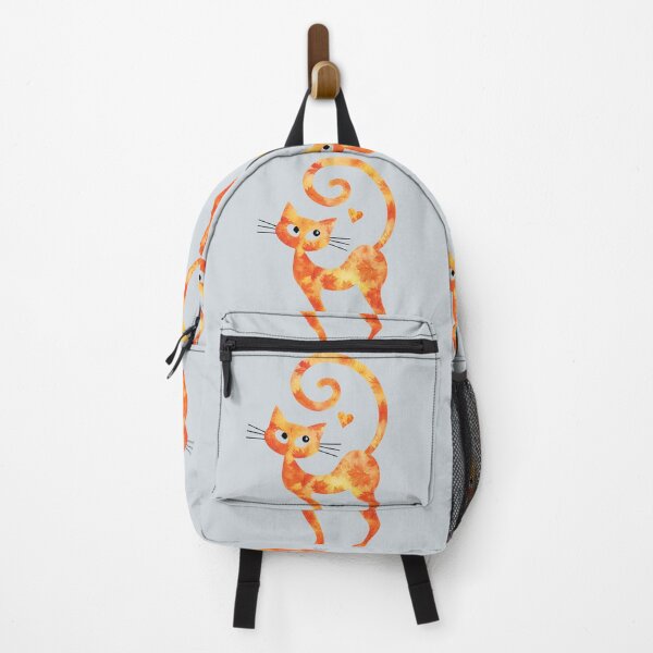Item preview, Autumn leaves give-me-a-scratch love cat designed and sold by 247DesignStudio.