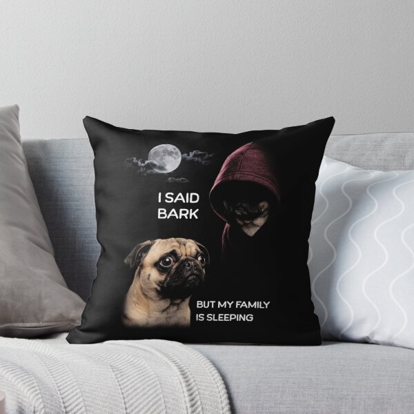Item preview, Funny Pug Barking Moon Dog Lover Humor designed and sold by d247.