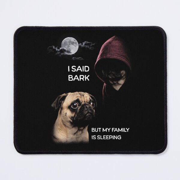 Item preview, Funny Pug Barking Moon Dog Lover Humor designed and sold by d247.
