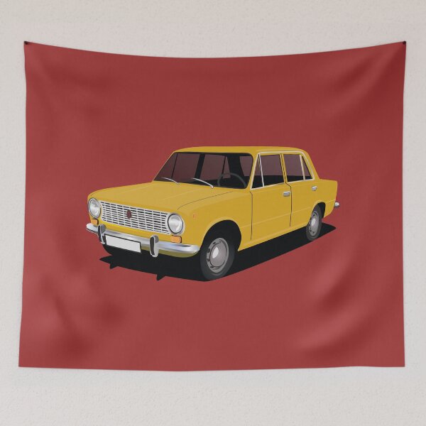 Item preview, Yellow VAZ-2101 Lada 1200 Zhiguli designed and sold by knappidesign.