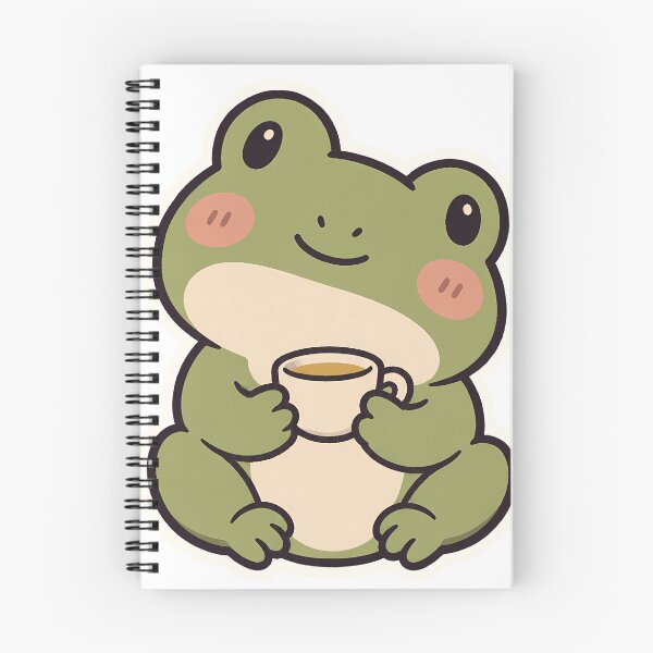 Item preview, Cute Frog Sipping Tea Cozy Frogcore Aesthetic designed and sold by OuqCreations.