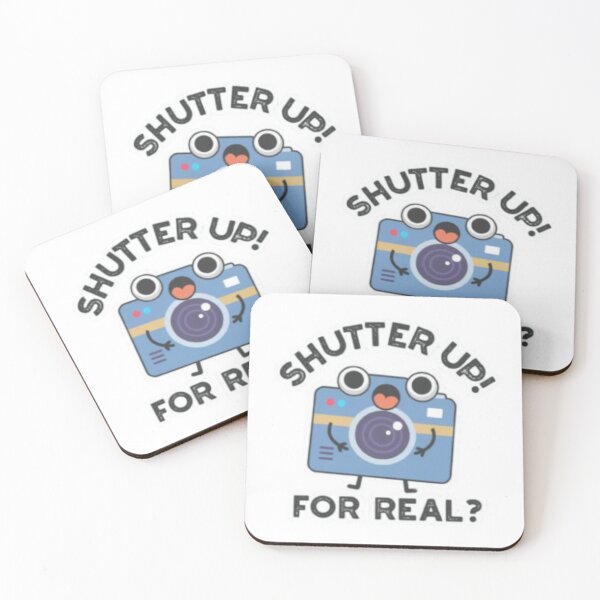 Item preview, Shutter Up Funny Camera Sticker – Photography Humor designed and sold by Shree shyam khatu ji.