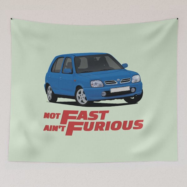 Item preview, Not Fast - Ain't Furious Nissan Micra K11 designed and sold by knappidesign.