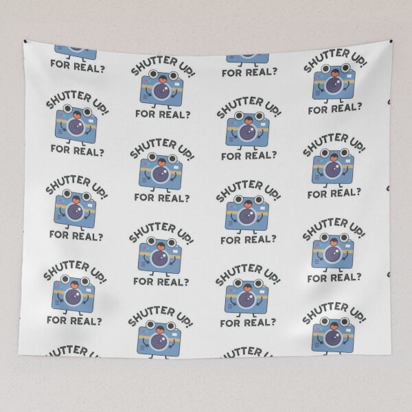 Item preview, Shutter Up Funny Camera Sticker – Photography Humor designed and sold by Shree shyam khatu ji.