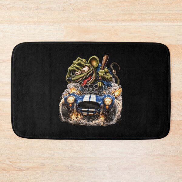 Aperçu de l'œuvre Roadster bleu suralimenté – Course de hot rods Wild Rat Monster créée et vendue par artistwill.
