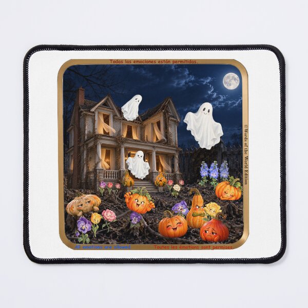 Item preview, Halloween - All Emotions Are Welcome – Whimsical Halloween Night Garden designed and sold by Words of the World Edition.