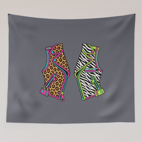 Item preview, Stay Iconic – Leopard & Zebra Neon Biker Vest designed and sold by Aimetoi.
