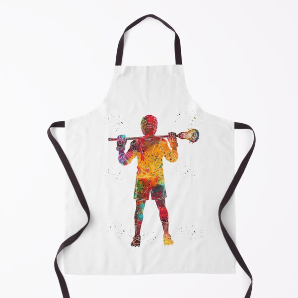 Item preview, Male Lacrosse Player Watercolor Art designed and sold by Liededrom..