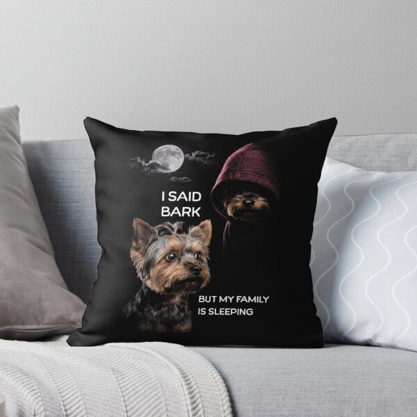 Item preview, Funny Yorkshire Terrier Barking Moon Dog designed and sold by d247.