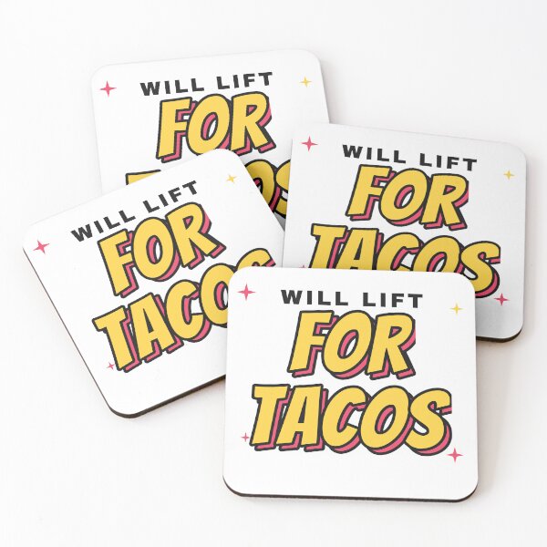 Item preview, Will Lift For Tacos Funny Gym designed and sold by BeCalyx ⭐⭐⭐⭐⭐.