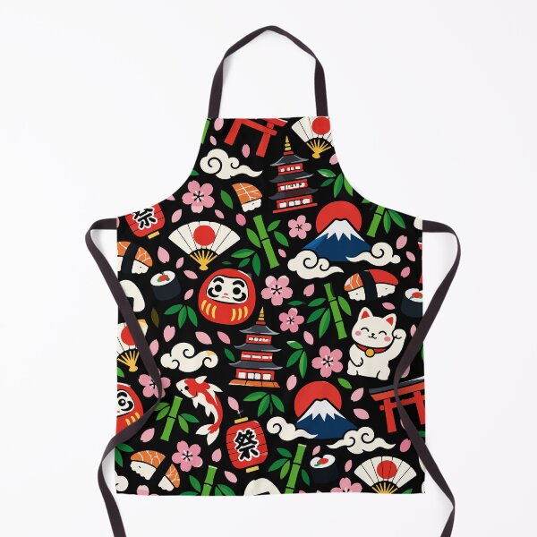Item preview, Japanese Kawaii – Traditional Japan Seamless Pattern designed and sold by therockstuff.