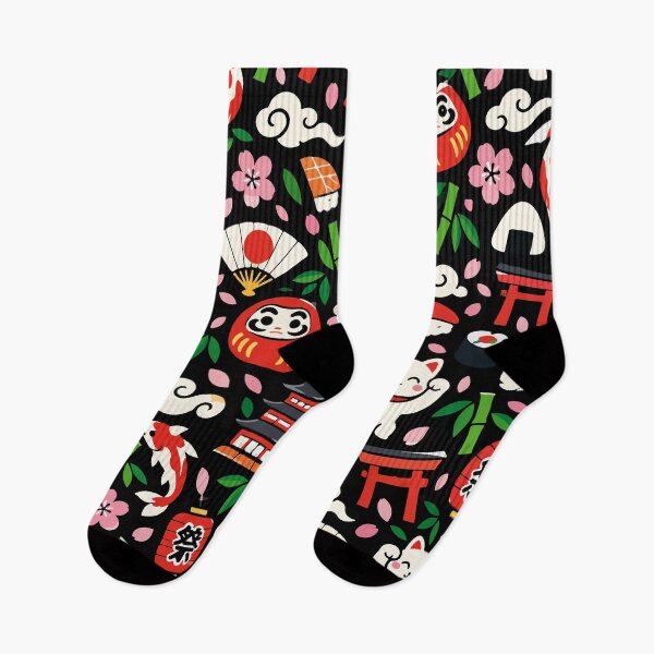 Item preview, Japanese Kawaii – Traditional Japan Seamless Pattern designed and sold by therockstuff.