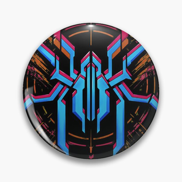 Item preview, Cyberpunk Neon Geometric Spider Logo Art designed and sold by Munib302.
