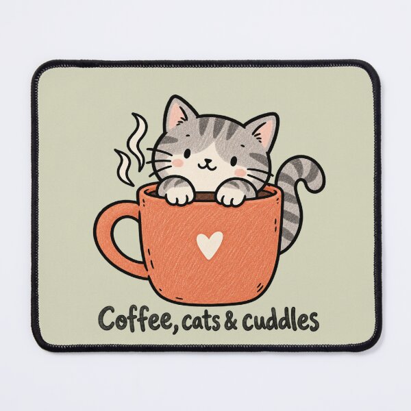 Item preview, coffee cats and cuddles designed and sold by sheelatewatia.