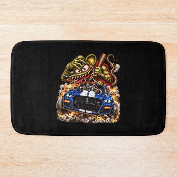 Aperçu de l'œuvre Roadster bleu suralimenté – Course de hot rods Wild Rat Monster créée et vendue par artistwill.