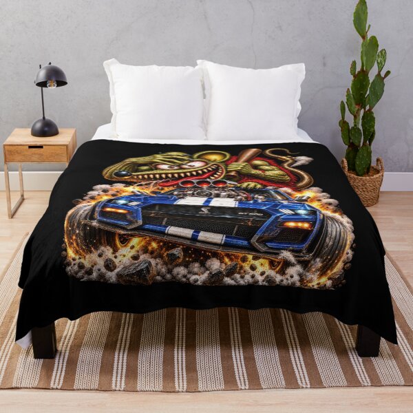 Item preview, Roadster azul sobrealimentado – Wild Rat Monster Hot Rod Racing designed and sold by artistwill.